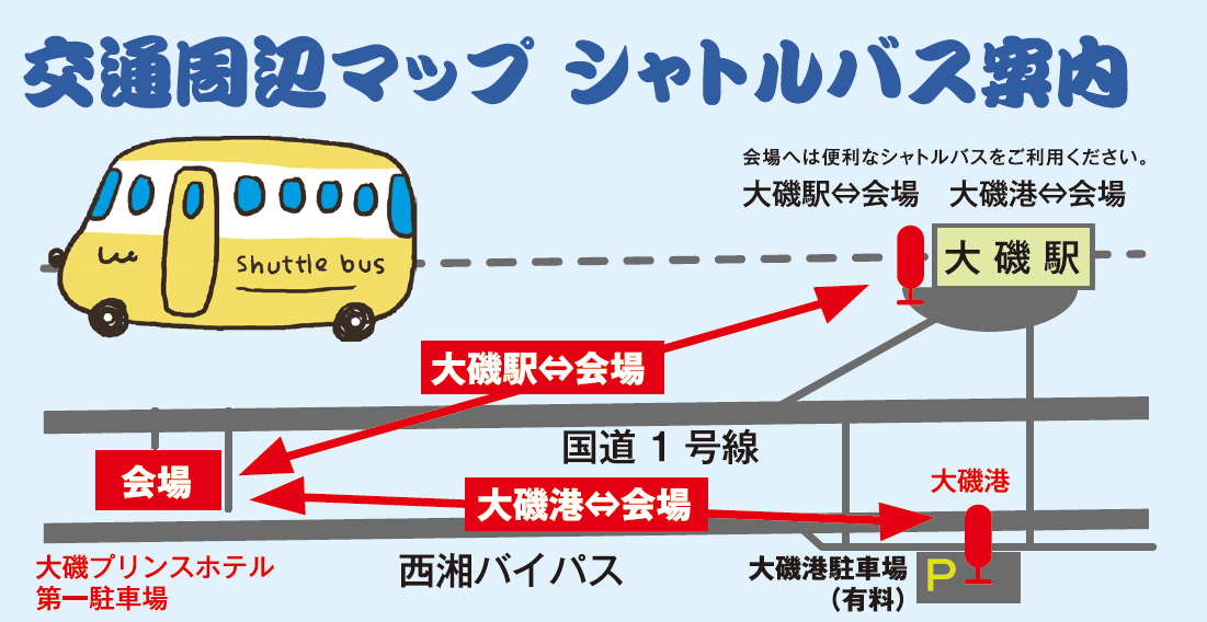 シャトルバスマップ