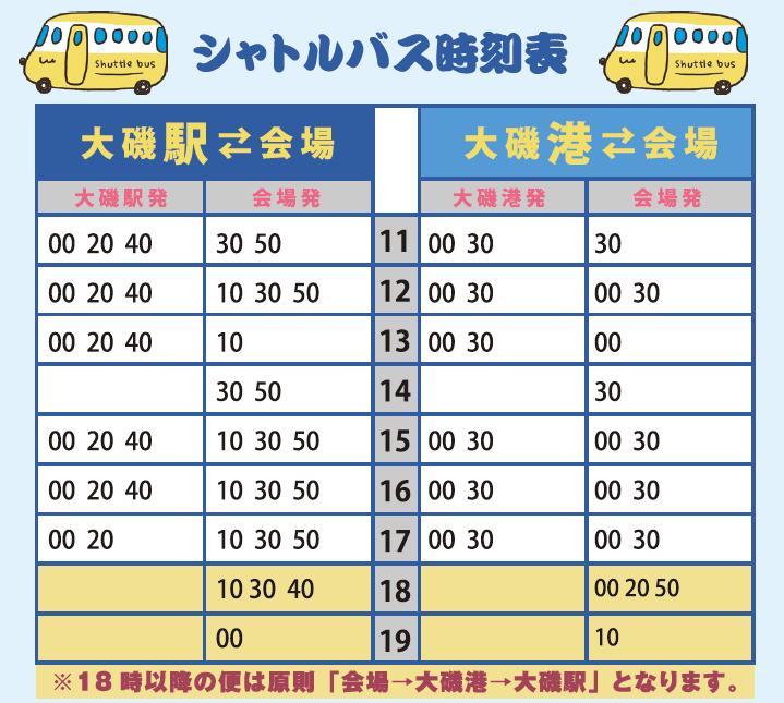 シャトルバス2025