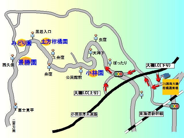 みかん狩り地図