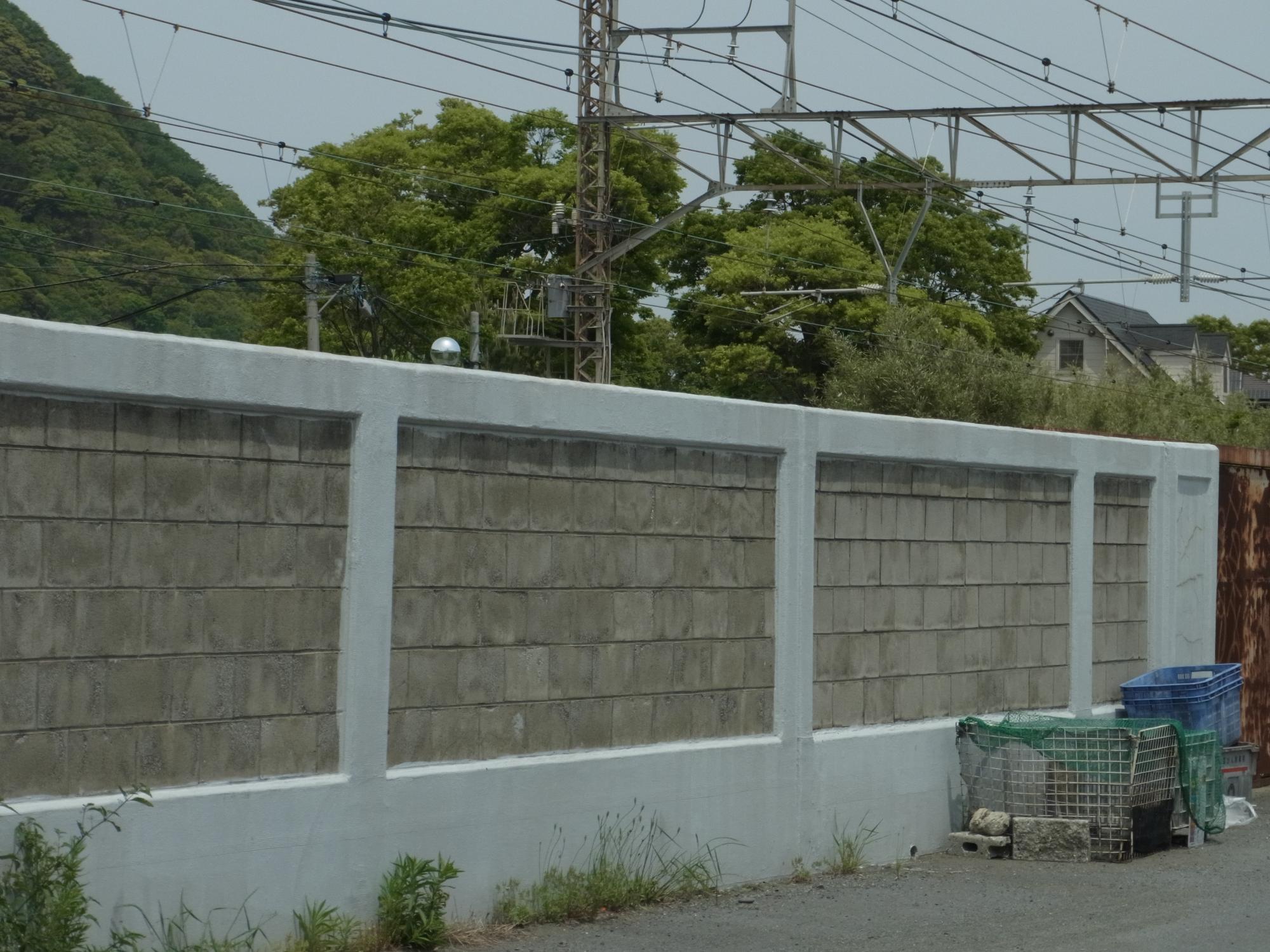 山王町の踏切跡