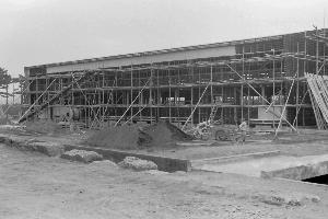 昭和33年大磯高体育館建設工事
