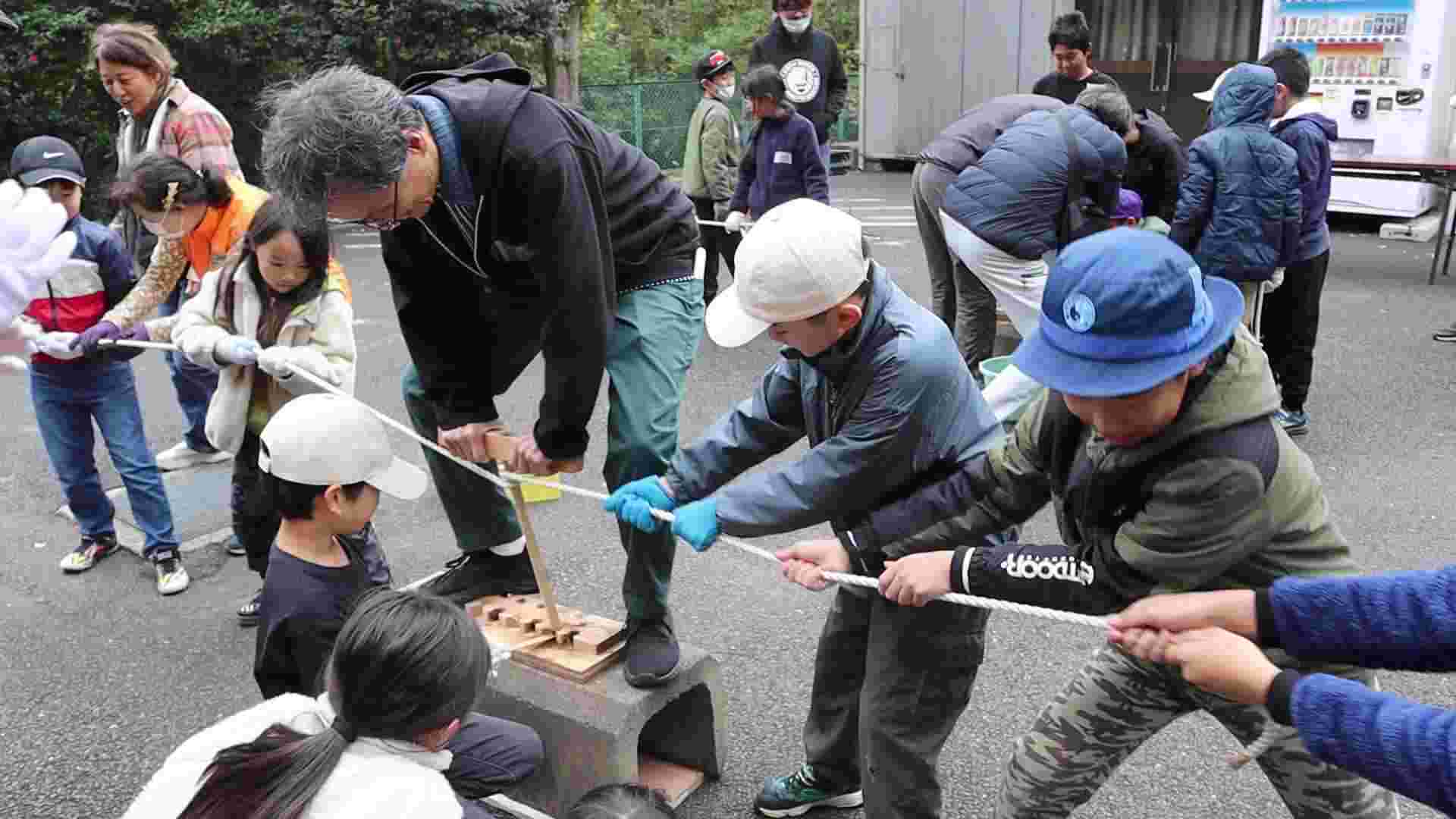 ひもぎり式火おこし