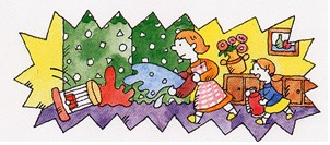 石油ストーブ注意のイラスト