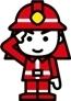 消防士のイラスト